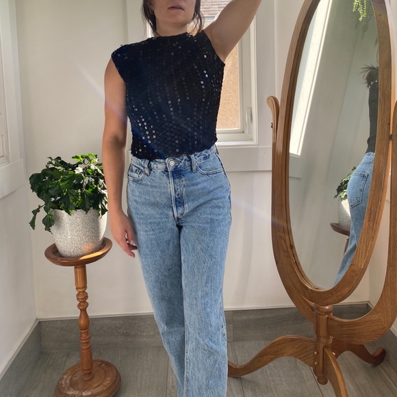 Sequin crotchet tank top - Picture 5 of 8